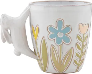 Mud Pie Handle Mugs, Bunny; 4" x 3.5"