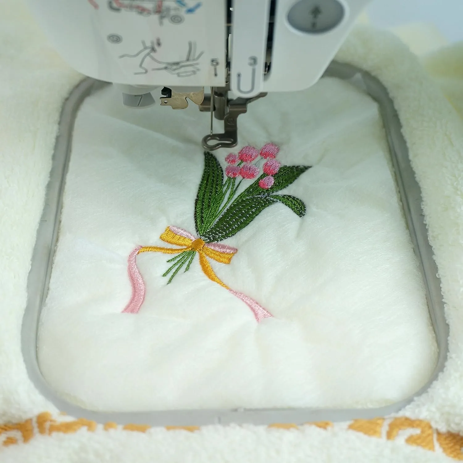 New brothread Wash Away - Water Soluble Machine Embroidery Stabilizer Backing & Topping 12" x 25 Yd roll - Light Weight - Cut into Variable Sizes for Machine Embroidery and Hand Sewing