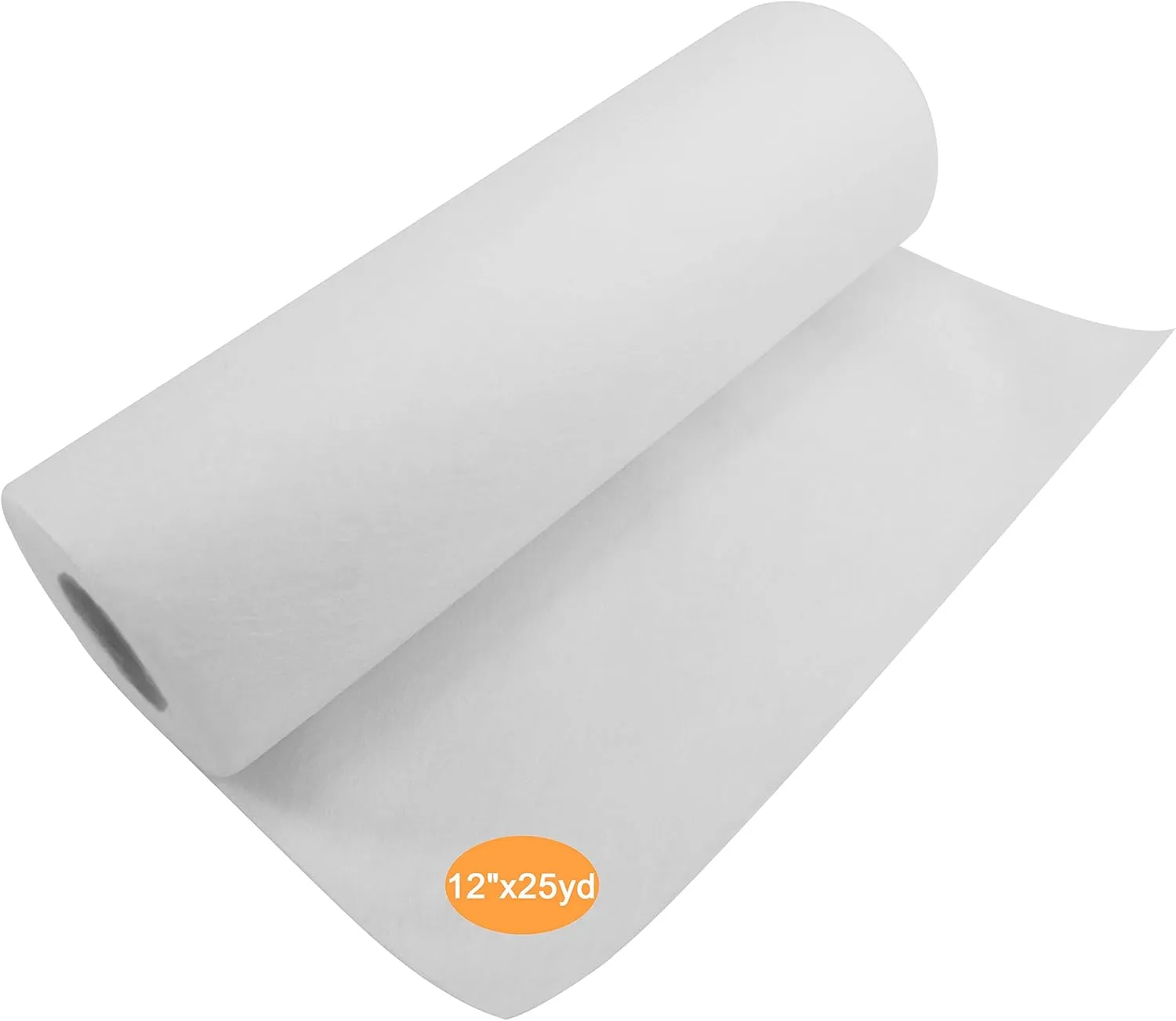 New brothread Wash Away - Water Soluble Machine Embroidery Stabilizer Backing & Topping 12" x 25 Yd roll - Light Weight - Cut into Variable Sizes for Machine Embroidery and Hand Sewing