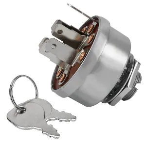 New Ignition Switch with 2 Keys 430-770, 925-1396A - Compatible with Snapper Pro 5020927 for Countax 44812900 for Husqvarna 539101770 for MTD 725-1396, 925-1396, 925-1396A for Murray 1686734SM