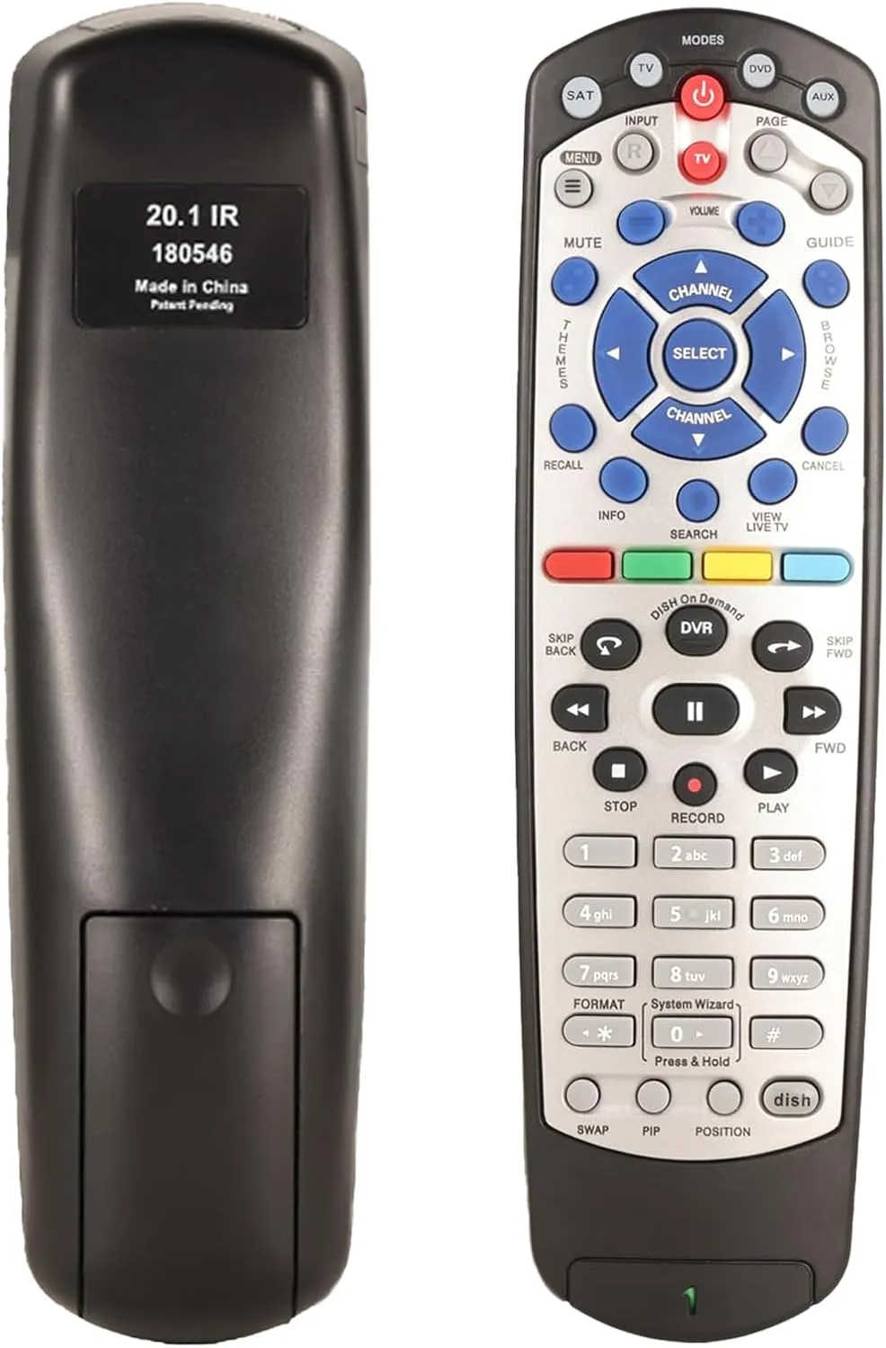 New Replacement for Dish Network 20.1 IR Satellite Receiver Remote Control