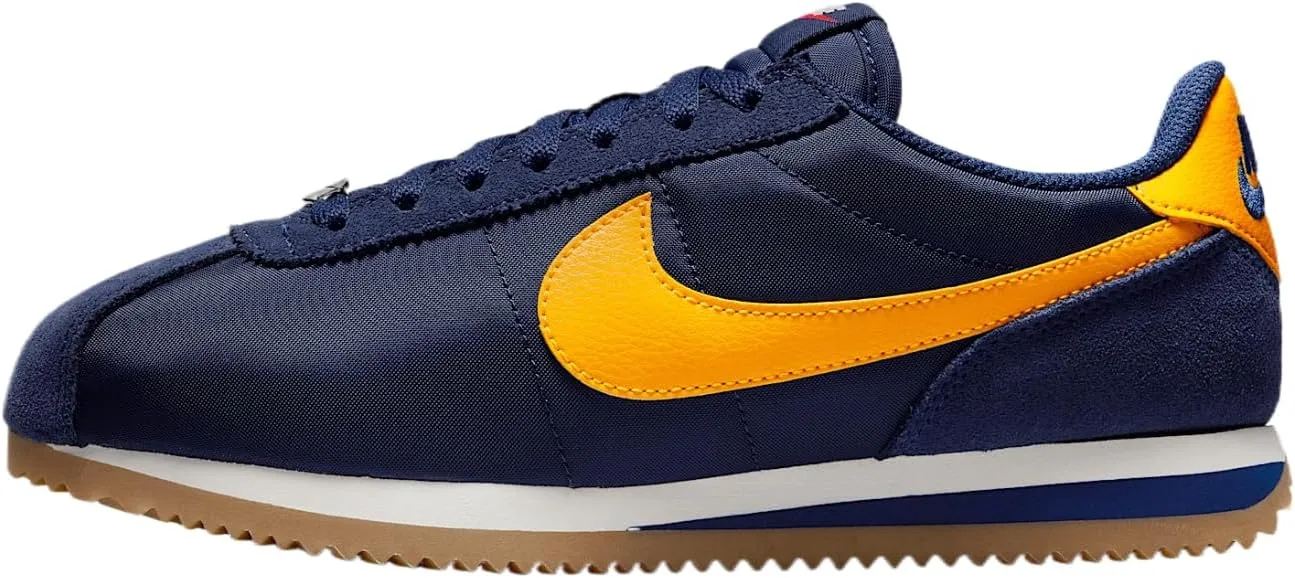 Nike Cortez Women's Shoes (DZ2795-403, Midnight Navy/Blue Void/Sail/University Gold)