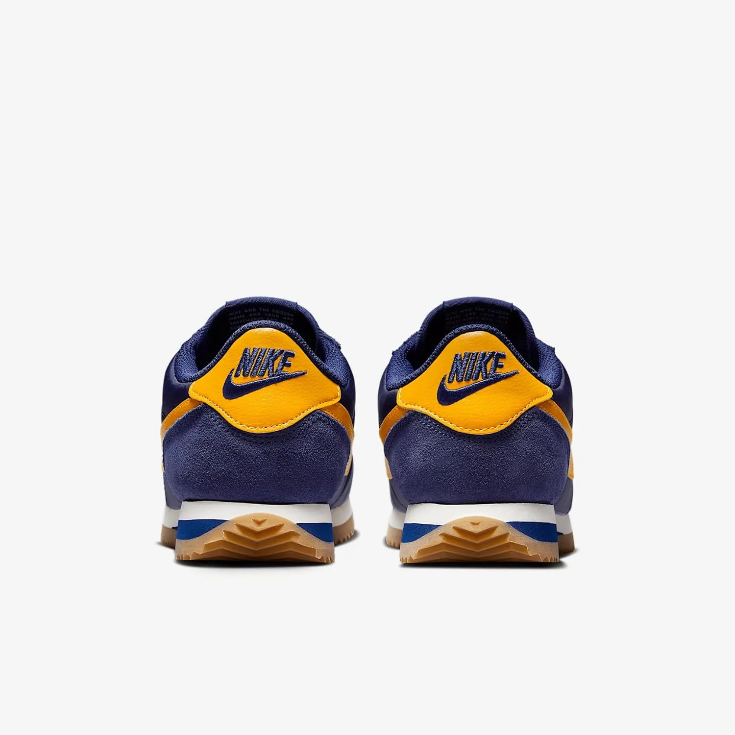 Nike Cortez Women's Shoes (DZ2795-403, Midnight Navy/Blue Void/Sail/University Gold)