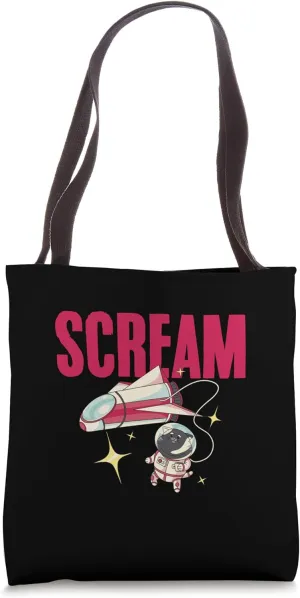 No One Can Hear You Scream Cat Memes for Feline Lovers Tote Bag