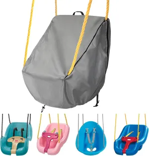 okcool Outdoor Toddler Swing Seat Cover for Little Tikes Baby Swing Seat,Outdoor Baby Swing Cover,A Wide Selection of Cute Colors and Patterns,Gray