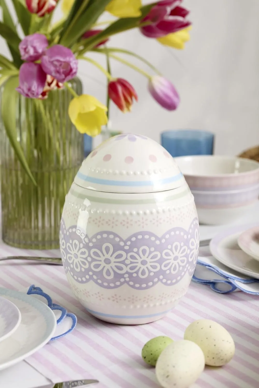 Oneida 898193 Bunny Hop Easter Egg Candy Jar