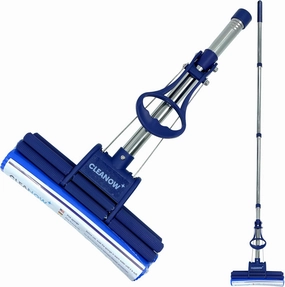 OneTouch GO! Floor Cleaner - Floor Mop with Wringing Function - Sponge Mop for Cleaning Floors - PVA Sponge and Stainless Steel Handle