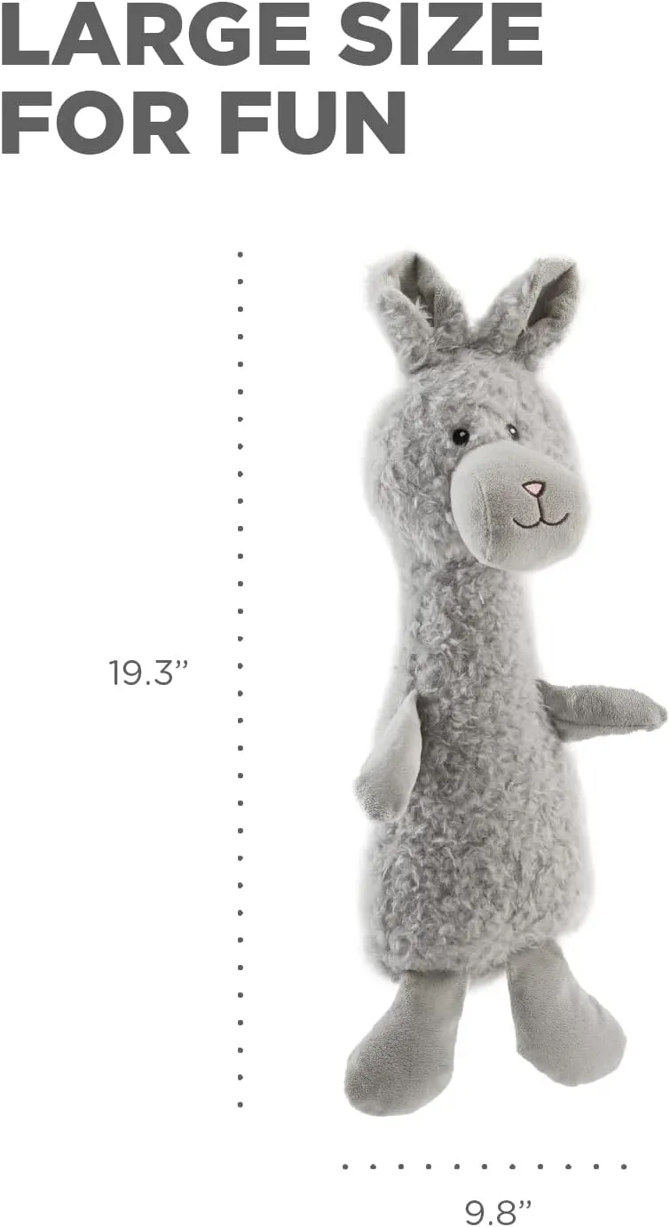 Outward Hound Scruffles Bunny Plush Squeaky Dog Toy, Large