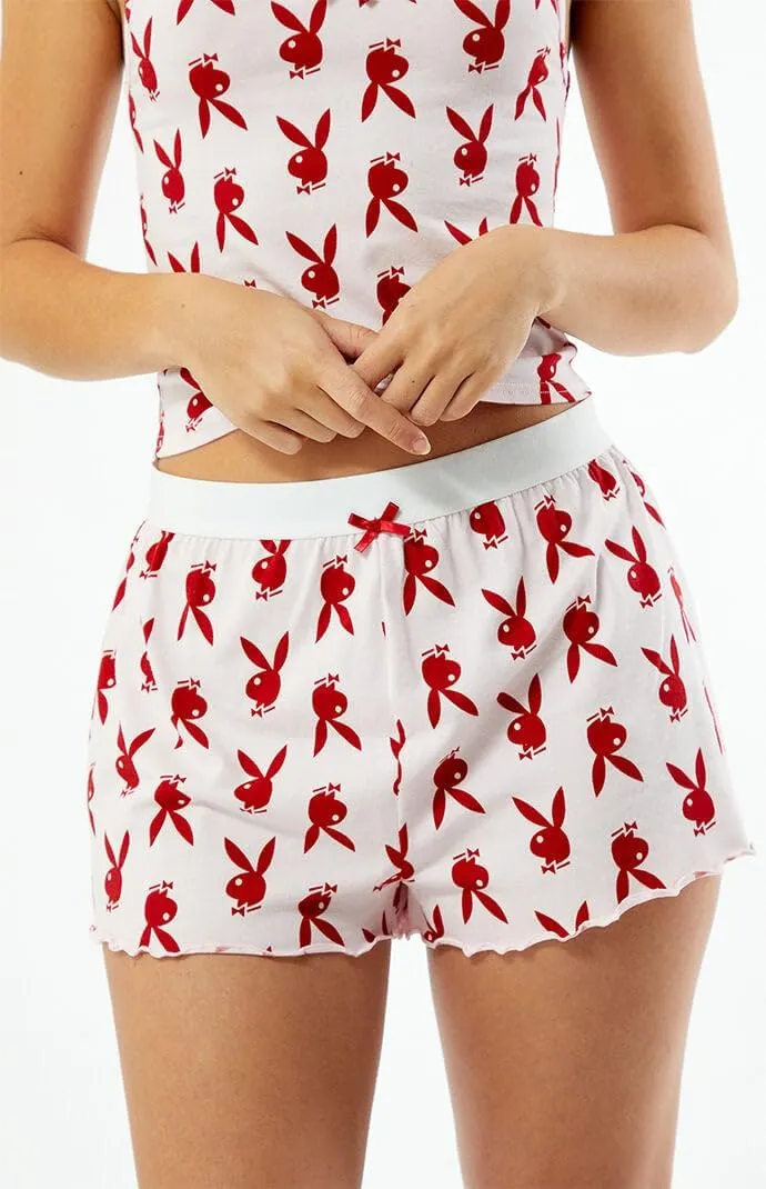 PacSun Playboy Women's Bunny Print Sleep Shorts