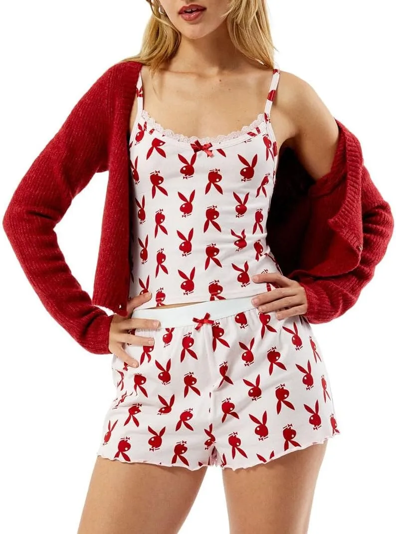 PacSun Playboy Women's Bunny Print Sleep Shorts
