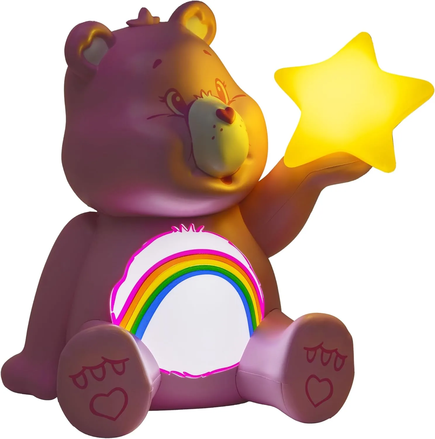 Paladone Care Bears Cheer Bear GloBuddies Night Light, Officially Licensed 3D LED Mood Lamp, Battery Powered Bedroom & Desk Décor, Collectible Gift for Pop Culture Fans