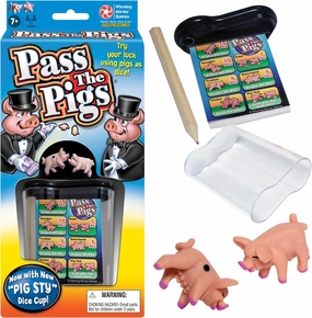 Pass The Pigs by Winning Moves Games USA, a Hilarious Pig Dice Game, Family Favorite for Over 40 Years, for 2 or more Players, Ages 7  (1046)