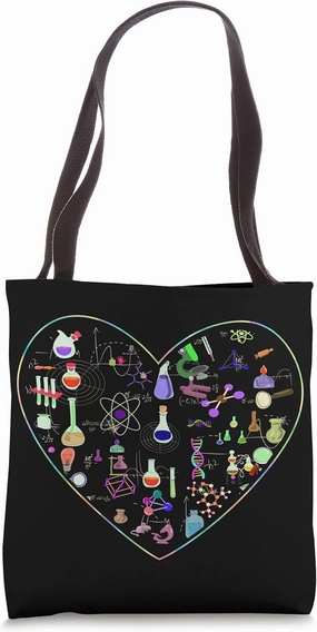 Physics Lover Science Teacher Physicist Gift Heart Physics Tote Bag