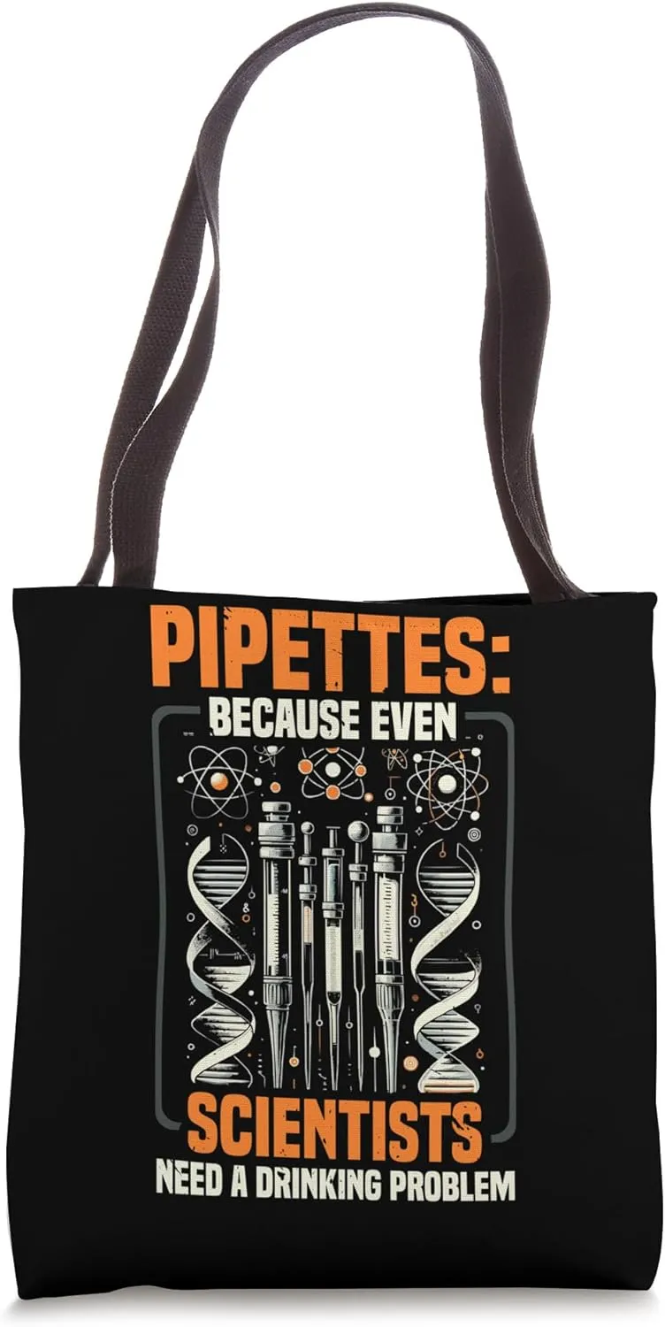 Pipette Science Laboratory Biologist Molecular Biology Tote Bag