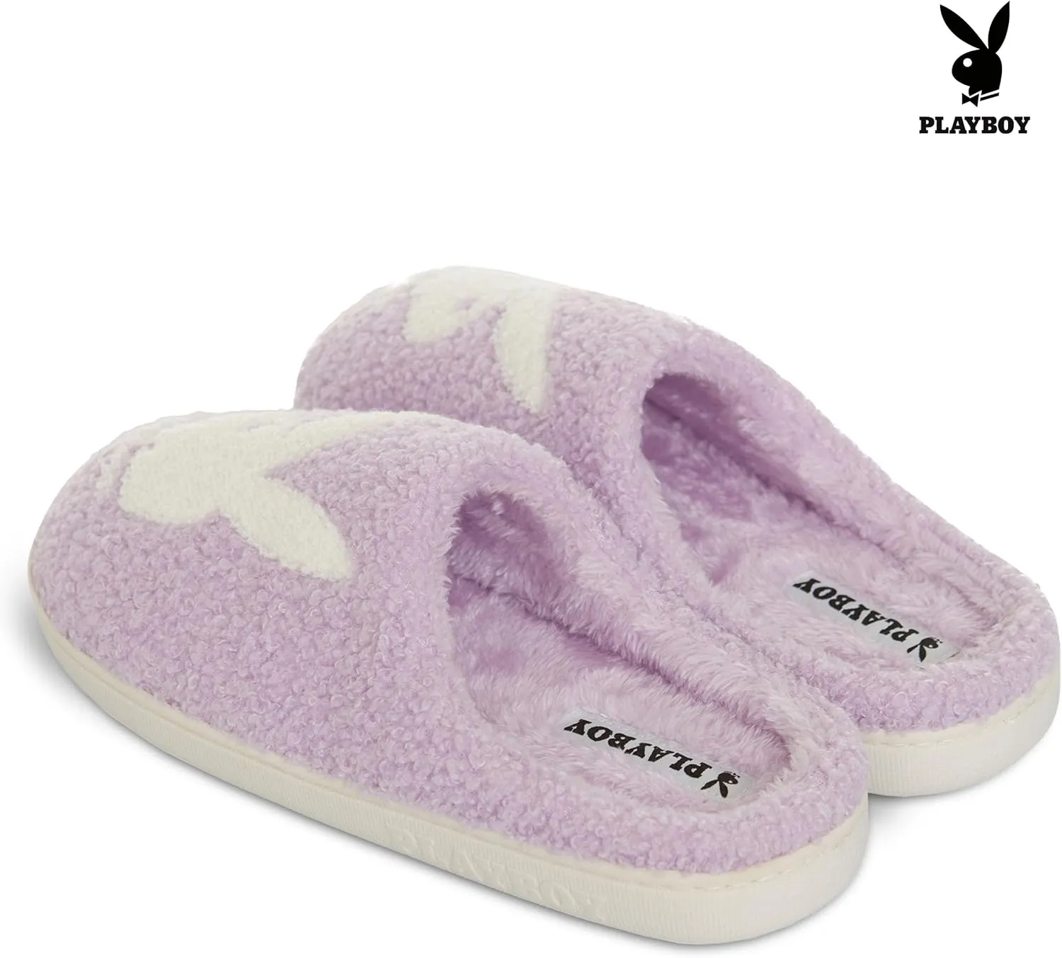 Playboy Womens Slippers Gifts for Women Extra Cozy Fuzzy House Slippers Slip On