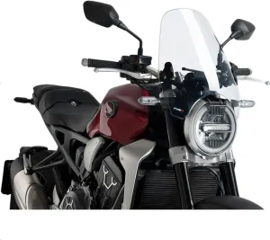 Puig 0336W Clear Custom Ii Windshield for 8" Headlight
