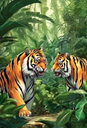Puzzles for Adults 1000 Pieces, Impossible Hard Difficult Challenging Puzzles for Adults,Families Tigers in The Jungle Challenging Puzzle Perfect for Game Nights