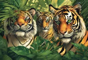 Puzzles for Adults 1000 Pieces, Impossible Hard Difficult Challenging Puzzles for Adults,Families Tigers in The Jungle Challenging Puzzle Perfect for Game Nights