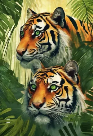 Puzzles for Adults 1000 Pieces, Impossible Hard Difficult Challenging Puzzles for Adults,Families Tigers in The Jungle Challenging Puzzle Perfect for Game Nights