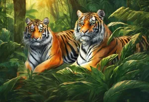 Puzzles for Adults 1000 Pieces, Impossible Hard Difficult Challenging Puzzles for Adults,Families Tigers in The Jungle Challenging Puzzle Perfect for Game Nights