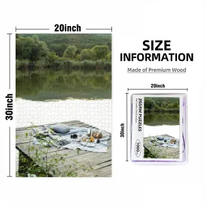 Puzzles for Adults 1000 Pieces Jigsaw Puzzles with Letters on Back Stylish Organic Picnic Open air Difficult Hard Cool Puzzle 1000 Piece Puzzle Clearance