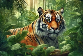 Puzzles for Adults 1000 Pieces, Impossible Hard Difficult Challenging Puzzles for Adults,Families Tigers in The Jungle Challenging Puzzle Perfect for Game Nights