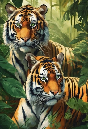 Puzzles for Adults 1000 Pieces, Impossible Hard Difficult Challenging Puzzles for Adults,Families Tigers in The Jungle Challenging Puzzle Perfect for Game Nights