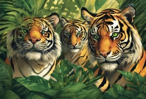 Puzzles for Adults 1000 Pieces, Impossible Hard Difficult Challenging Puzzles for Adults,Families Tigers in The Jungle Challenging Puzzle Perfect for Game Nights