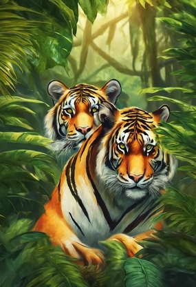 Puzzles for Adults 1000 Pieces, Impossible Hard Difficult Challenging Puzzles for Adults,Families Tigers in The Jungle Challenging Puzzle Perfect for Game Nights