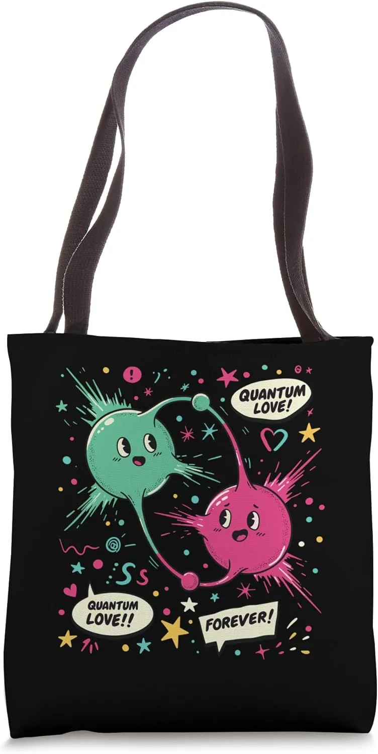 Quantum Entanglement Photon Physics Science Nerd Art Tote Bag