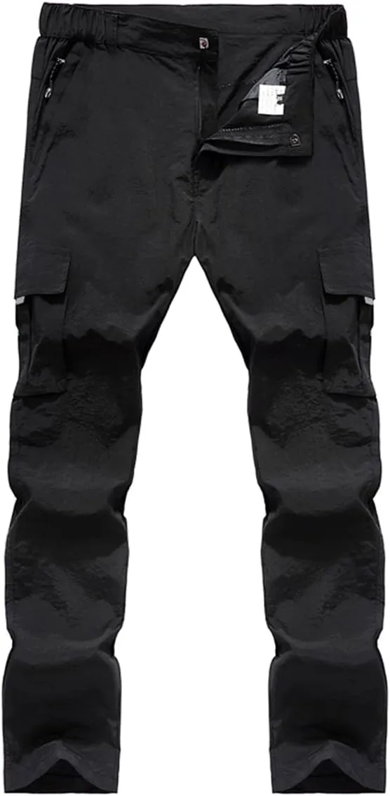 Quick Dry Cargo Pants Men's Outdoor Casual Workout Breathable Hiking Pant with Multi-Pocket