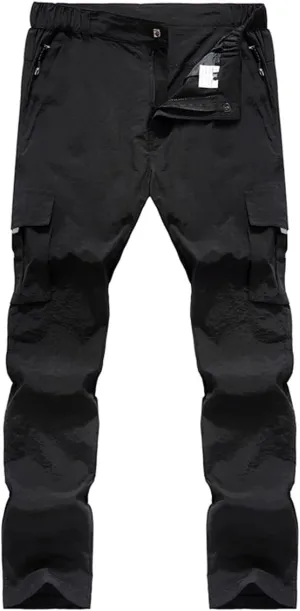 Quick Dry Cargo Pants Men's Outdoor Casual Workout Breathable Hiking Pant with Multi-Pocket