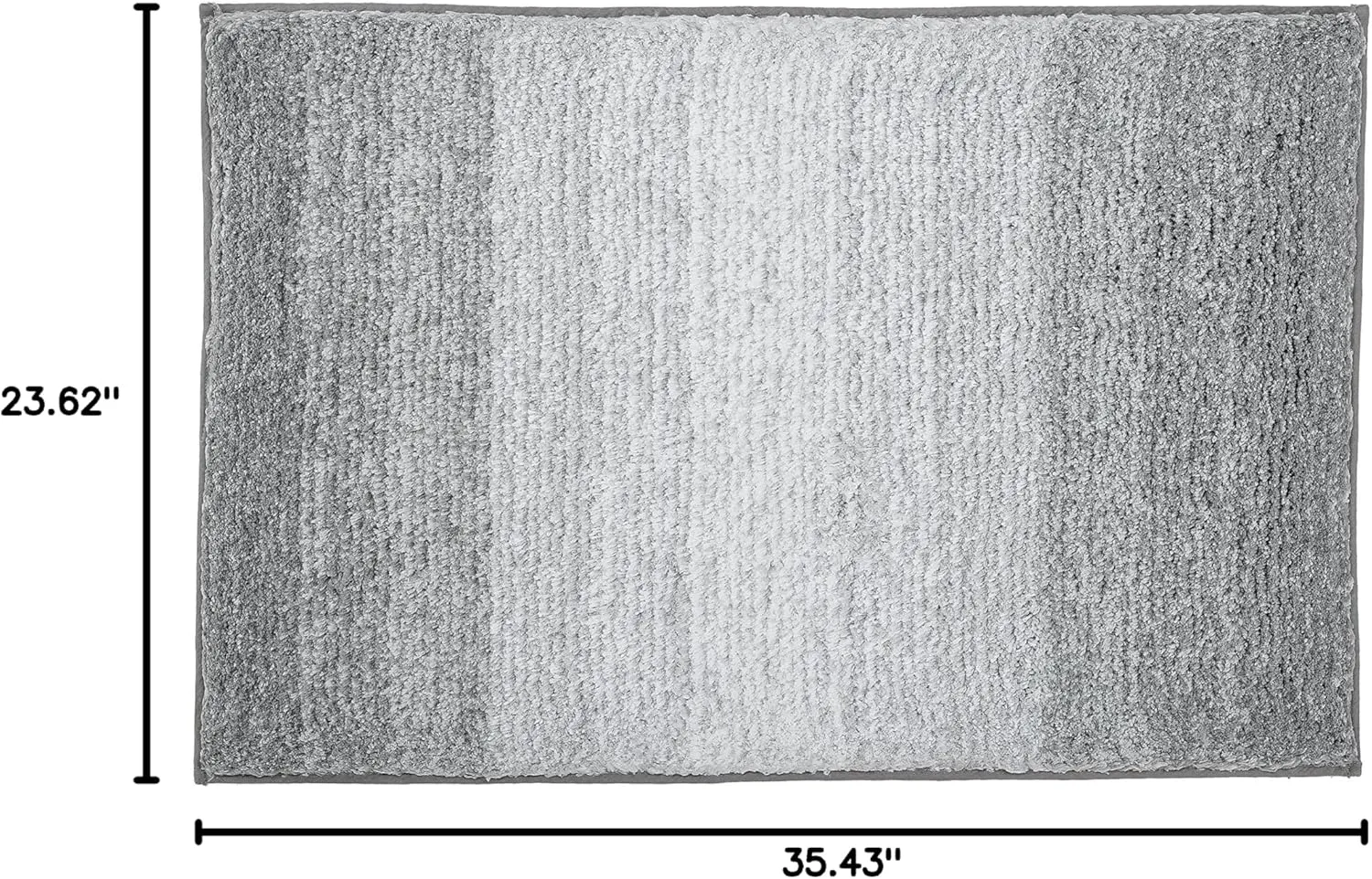 "Oslo" Bath Mat, Platinum, 60 x 90 cm