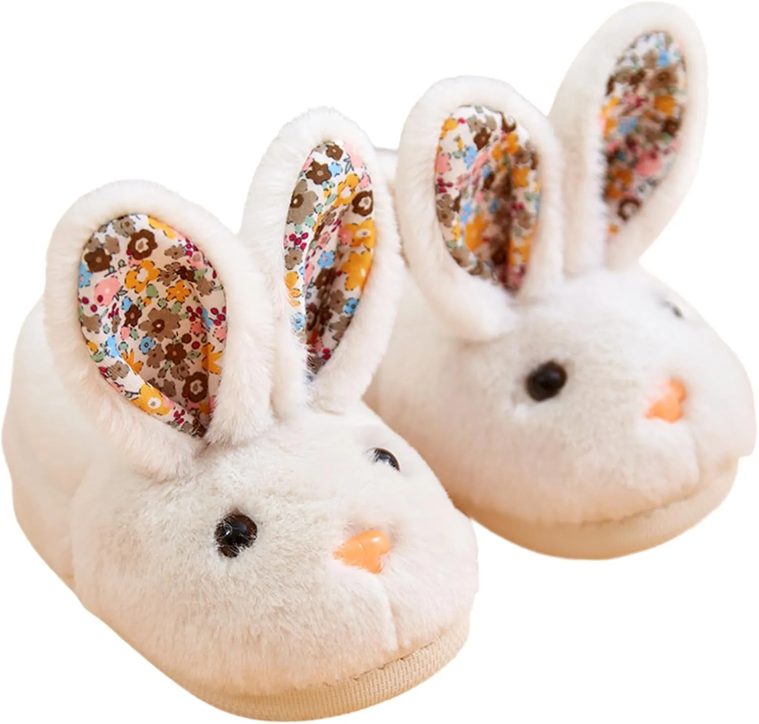 Rabbit Warm Slippers, Cute Plush Soft Bunny Slippers Fuzzy Winter House Slippers Shoes for Toddler