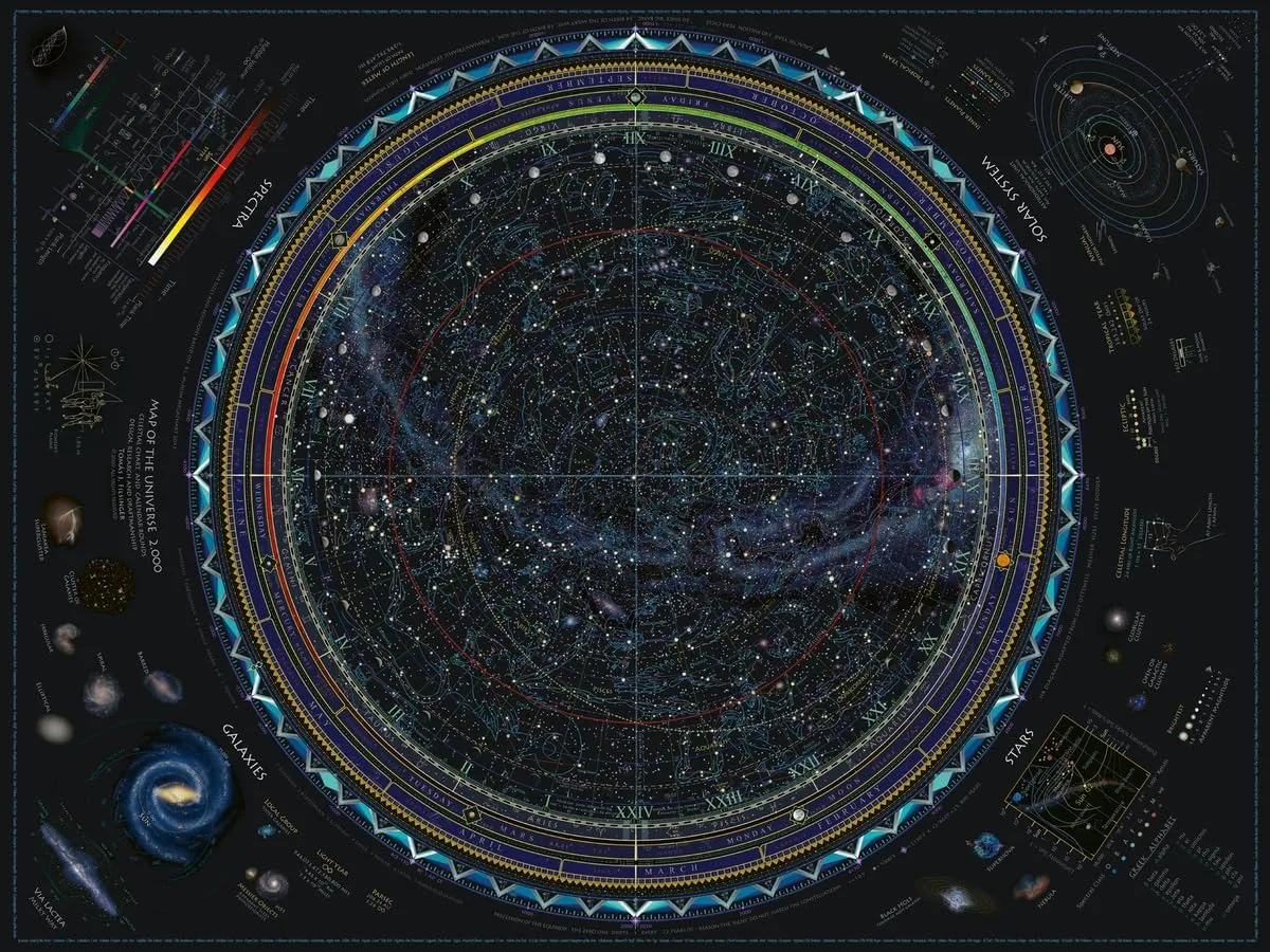 Ravensburger Map of The Universe 1500 Piece Jigsaw Puzzle for Adults | Unique, Pieces | Anti-Glare Surface | FSC Certified, Eco-Friendly | Amazon Exclusive