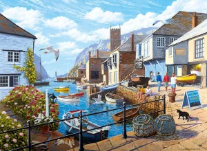 Ravensburger Tranquil Harbour 500 Piece Jigsaw Puzzle for Adults | Unique, Pieces | Anti-Glare Surface | FSC Certified, Eco-Friendly | Amazon Exclusive
