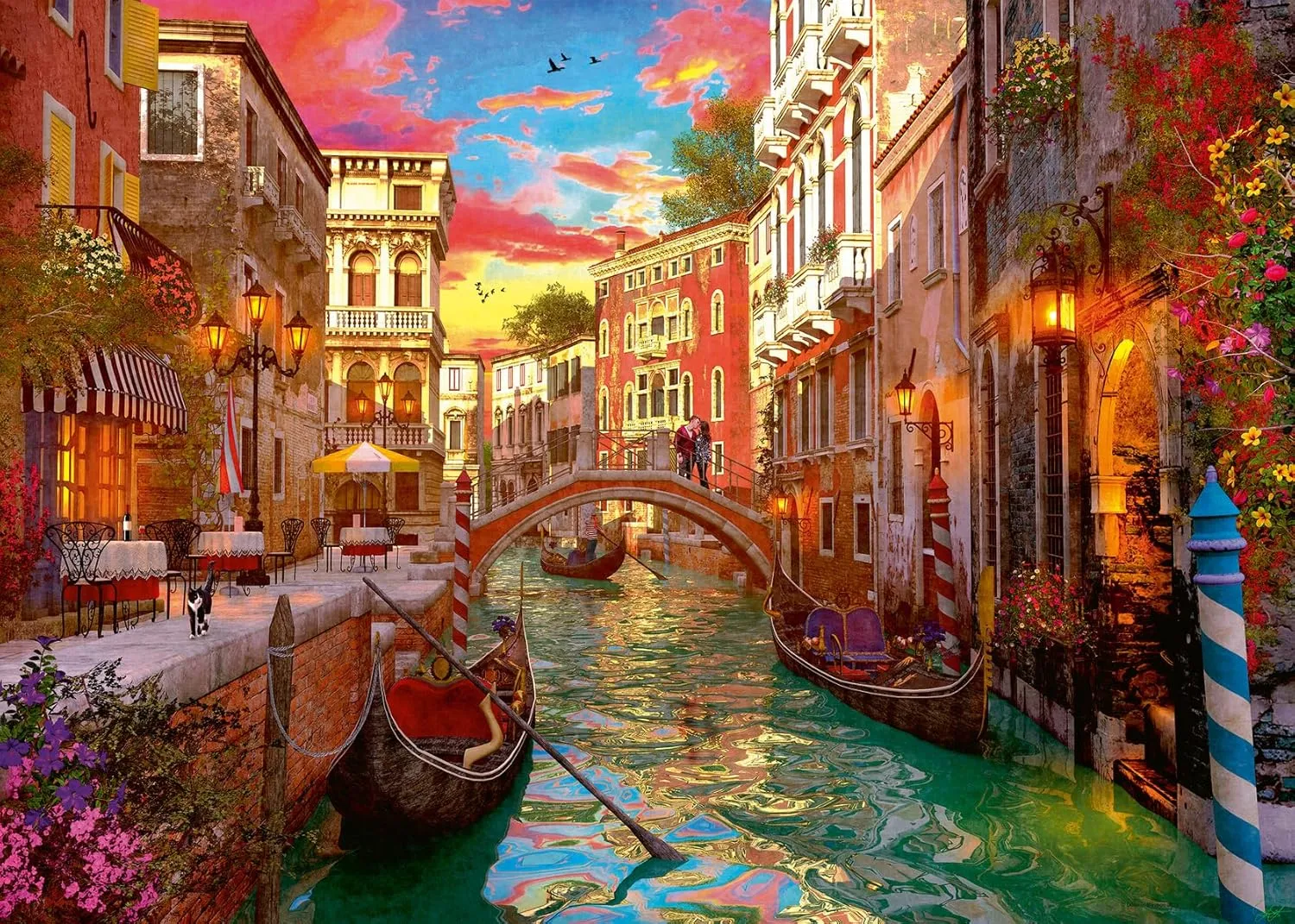 Ravensburger Venice Romance 1000 Piece Jigsaw Puzzle for Adults | Unique, Pieces | Anti-Glare Surface | FSC Certified, Eco-Friendly | Amazon Exclusive