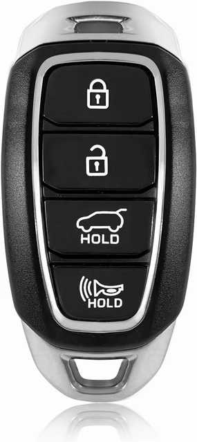 Replacement for Hyundai Kona Key Fob Remote Control 2019 2020 2021 4 Buttons 433MHz TQ8-FOB-4F18,Black