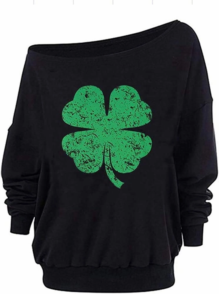 Roshop Women's Loose Baggy Off Shoulder Cute Easter Peeps Long Sleeve Bunny Sweatshirt Tops