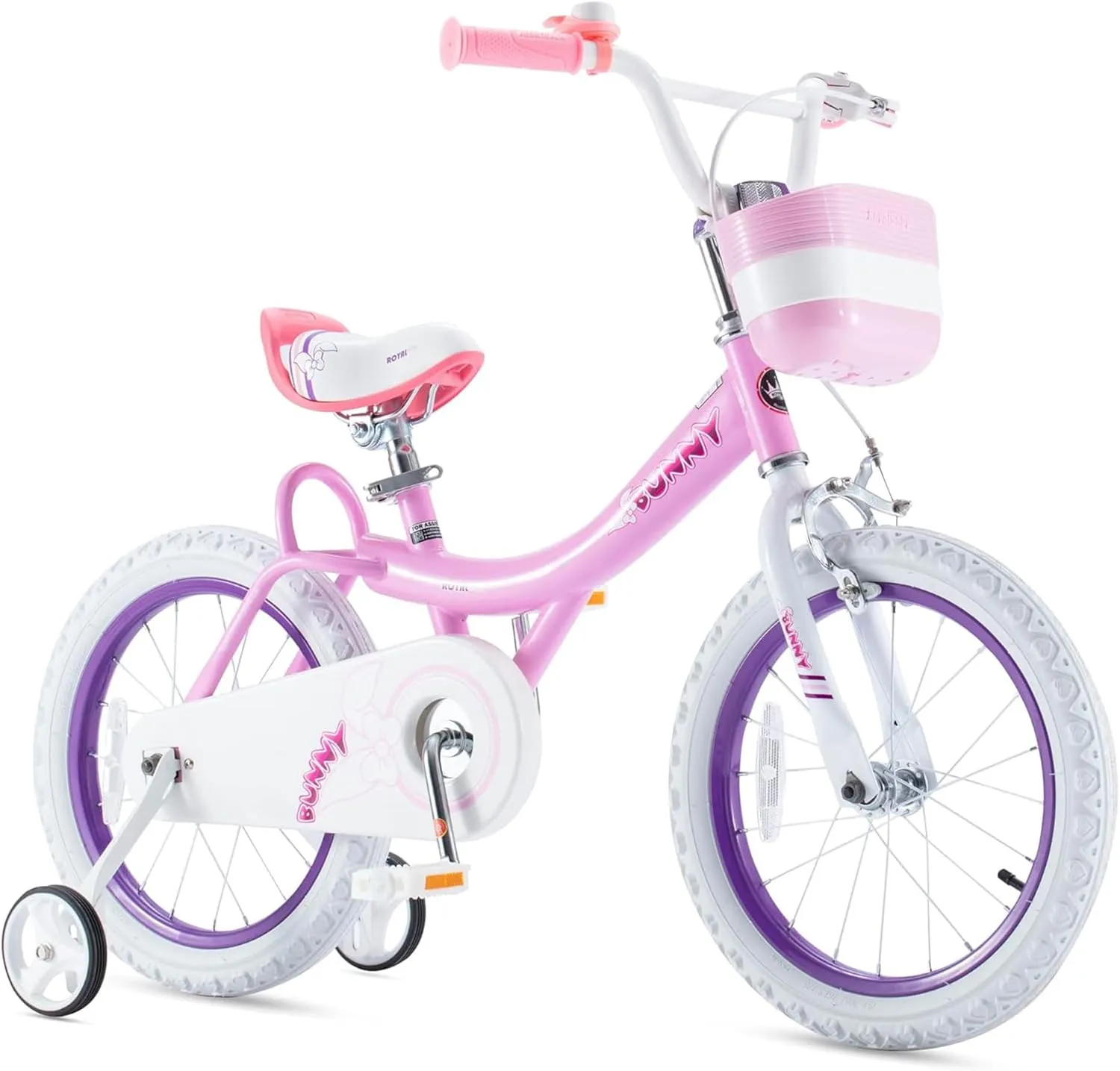 Royalbaby Princess Girls Kids Bike 12 14 16 18 20 Inch Children Bicycle with Basket for Age 3-12 Years