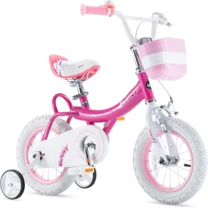 Royalbaby Princess Girls Kids Bike 12 14 16 18 20 Inch Children Bicycle with Basket for Age 3-12 Years