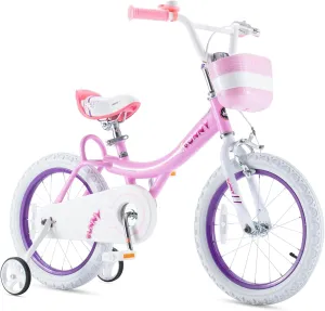 Royalbaby Princess Girls Kids Bike 12 14 16 18 20 Inch Children Bicycle with Basket for Age 3-12 Years