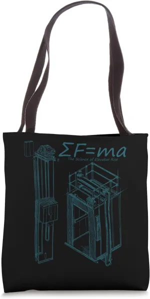 Science Behind Elevator Construction Elevator Mechanic Tote Bag