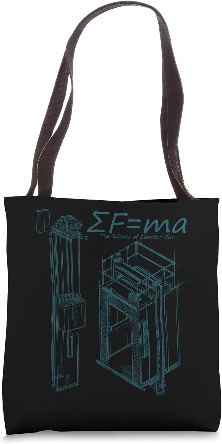 Science Behind Elevator Construction Elevator Mechanic Tote Bag