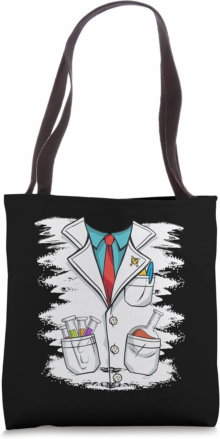 Scientist Gown Science Lab Chemistry Invent Experiment Top Tote Bag