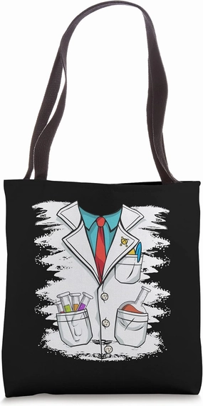 Scientist Gown Science Lab Chemistry Invent Experiment Top Tote Bag