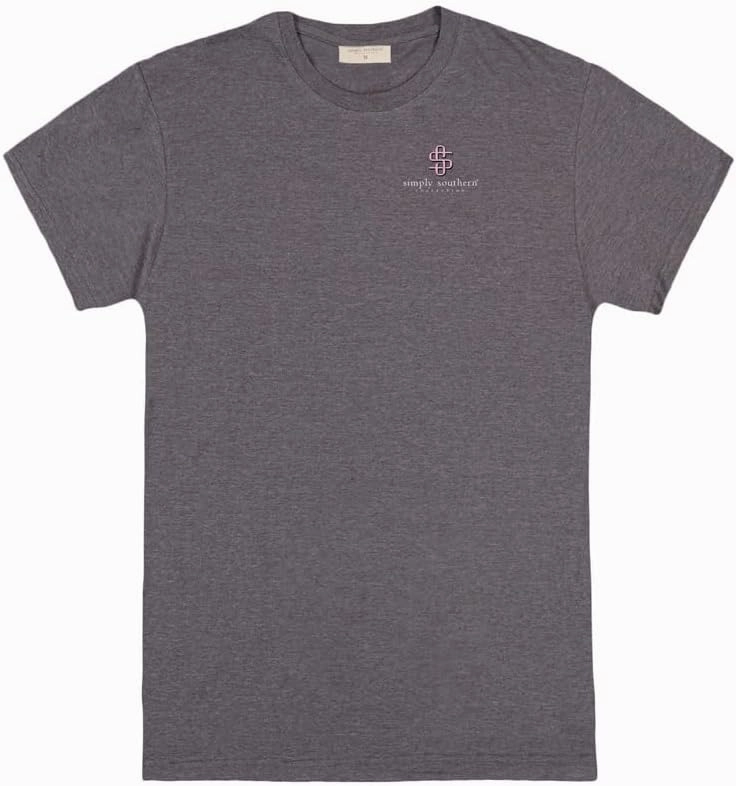 Simply Southern Love is a Four Legged Word Women's Relaxed Fit Short Sleeve T-Shirt, Iron Heather