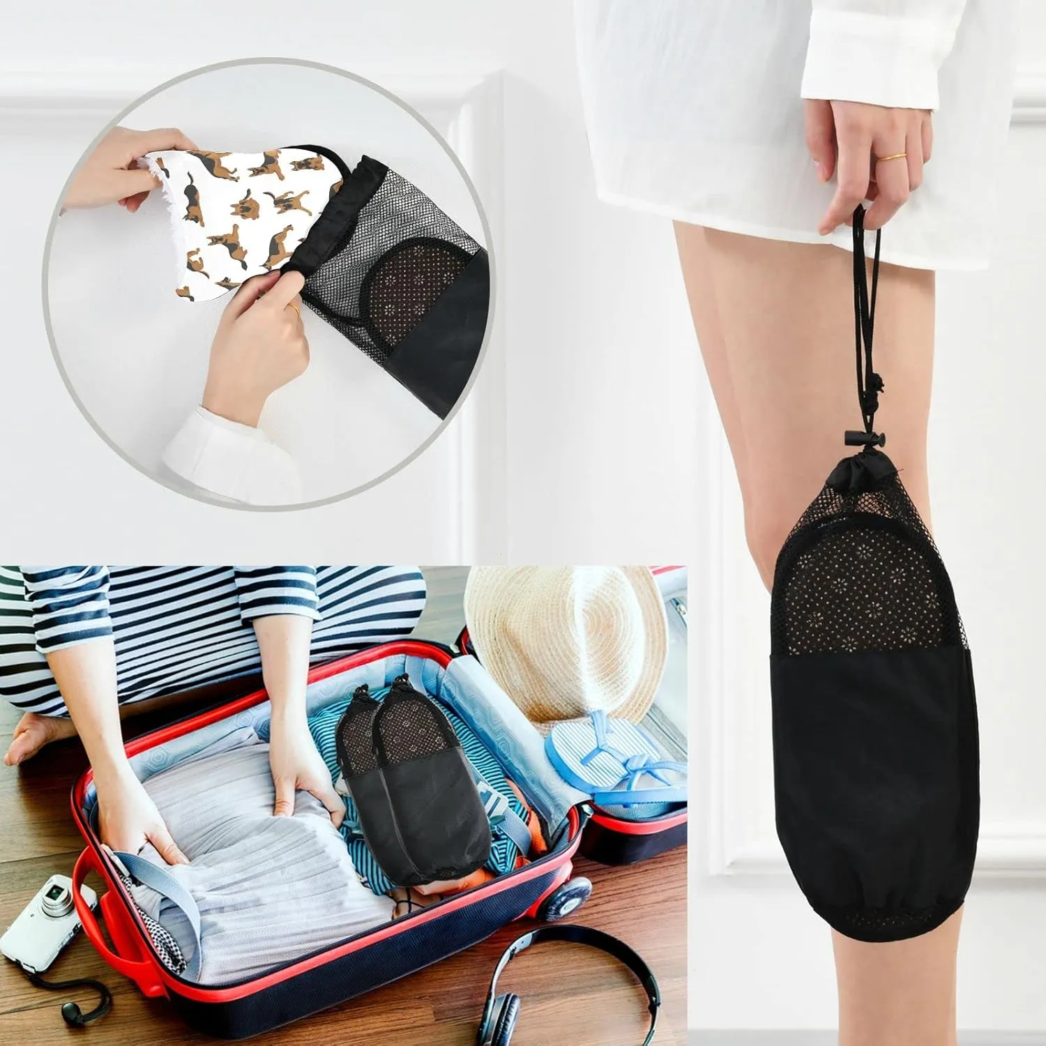 Slippers Soft Memory Foam Non-Slip Indoor House Slippers Home Shoes for Bedroom Hotel Travel Spa