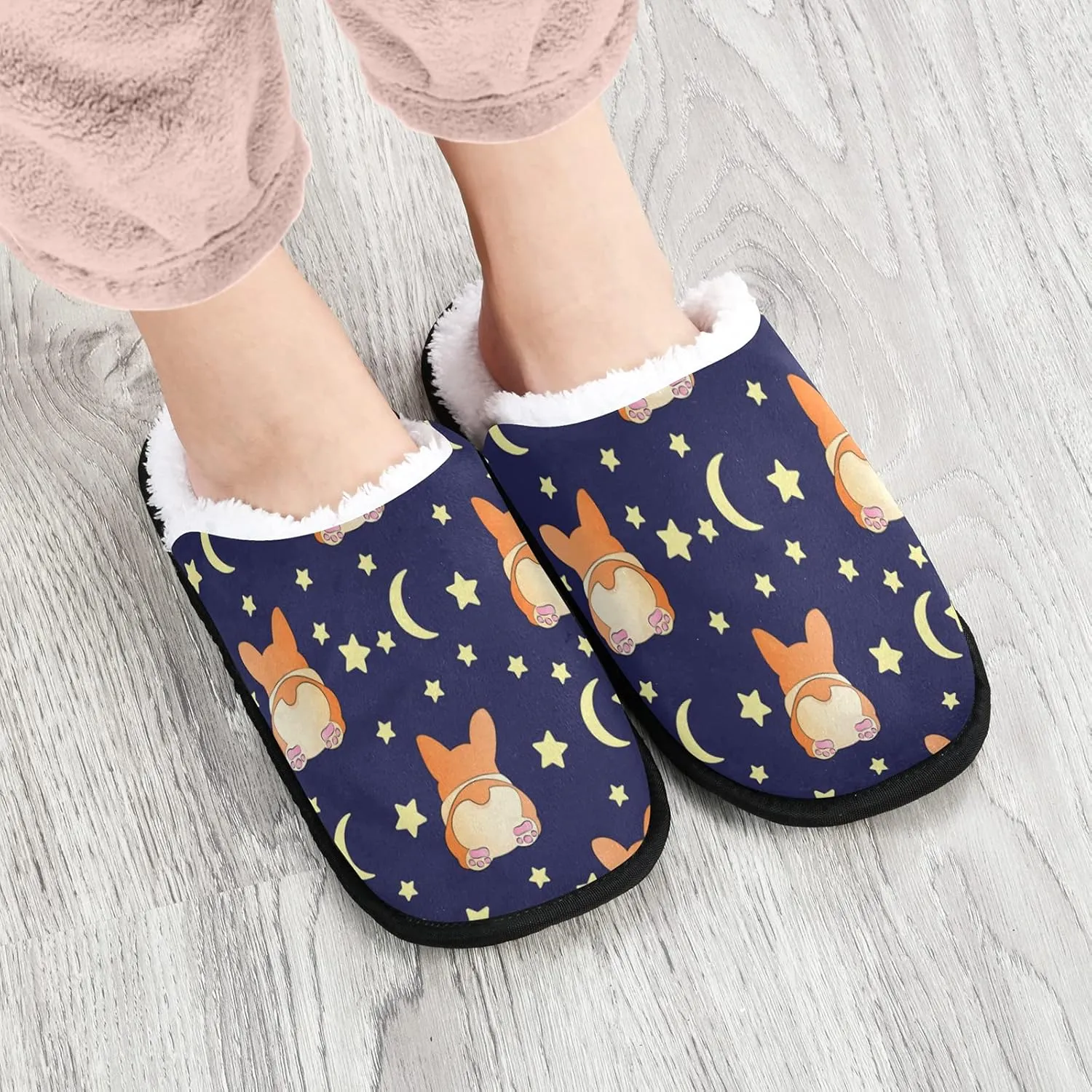 Slippers Soft Memory Foam Non-Slip Indoor House Slippers Home Shoes for Bedroom Hotel Travel Spa
