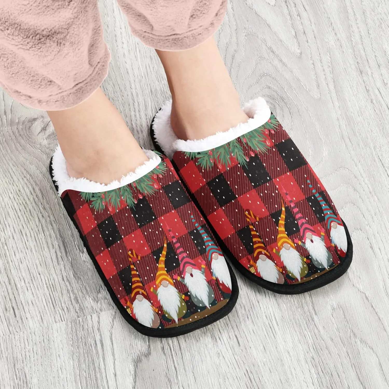 Slippers Soft Non-Slip Indoor House Slippers Home Shoes For Bedroom Hotel Travel Spa